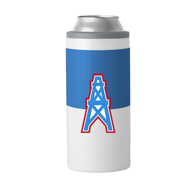 Logo Brands Houston Oilers 12oz Colorblock Slim Can Coolie 631V-S12C-11 - main